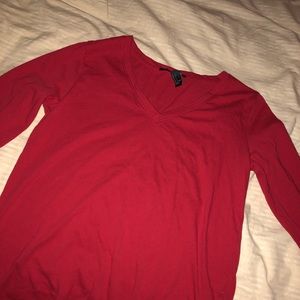 Red long sleeve shirt